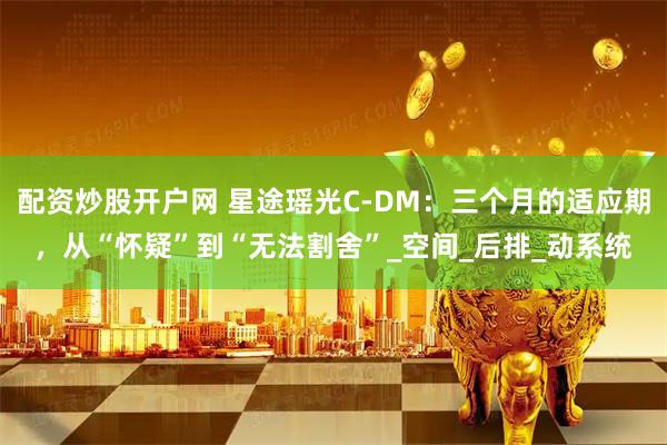 配资炒股开户网 星途瑶光C-DM：三个月的适应期，从“怀疑”到“无法割舍”_空间_后排_动系统